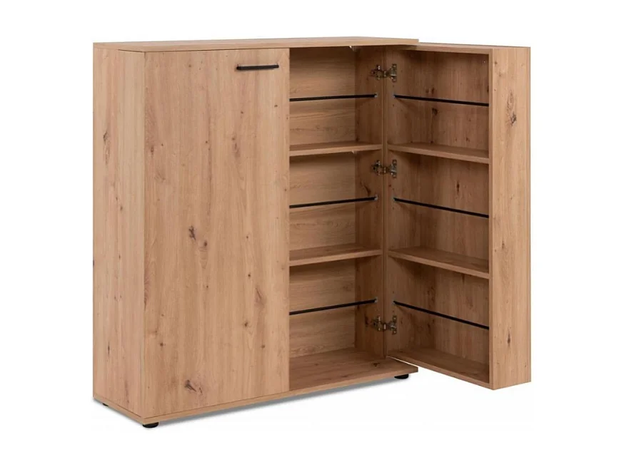 Schoenenkast 2 deuren - 24 paar - L100 x H110 cm