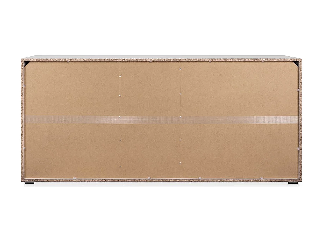 Kredens 3-drzwiowy z 3 szufladami i 2 półkami - szer. 178,5 x wys. 80 cm