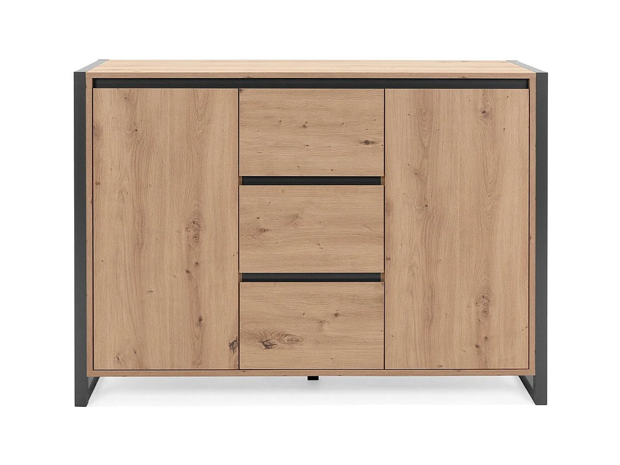 Buffet 2 portes 3 tiroirs L120 cm - DENVER