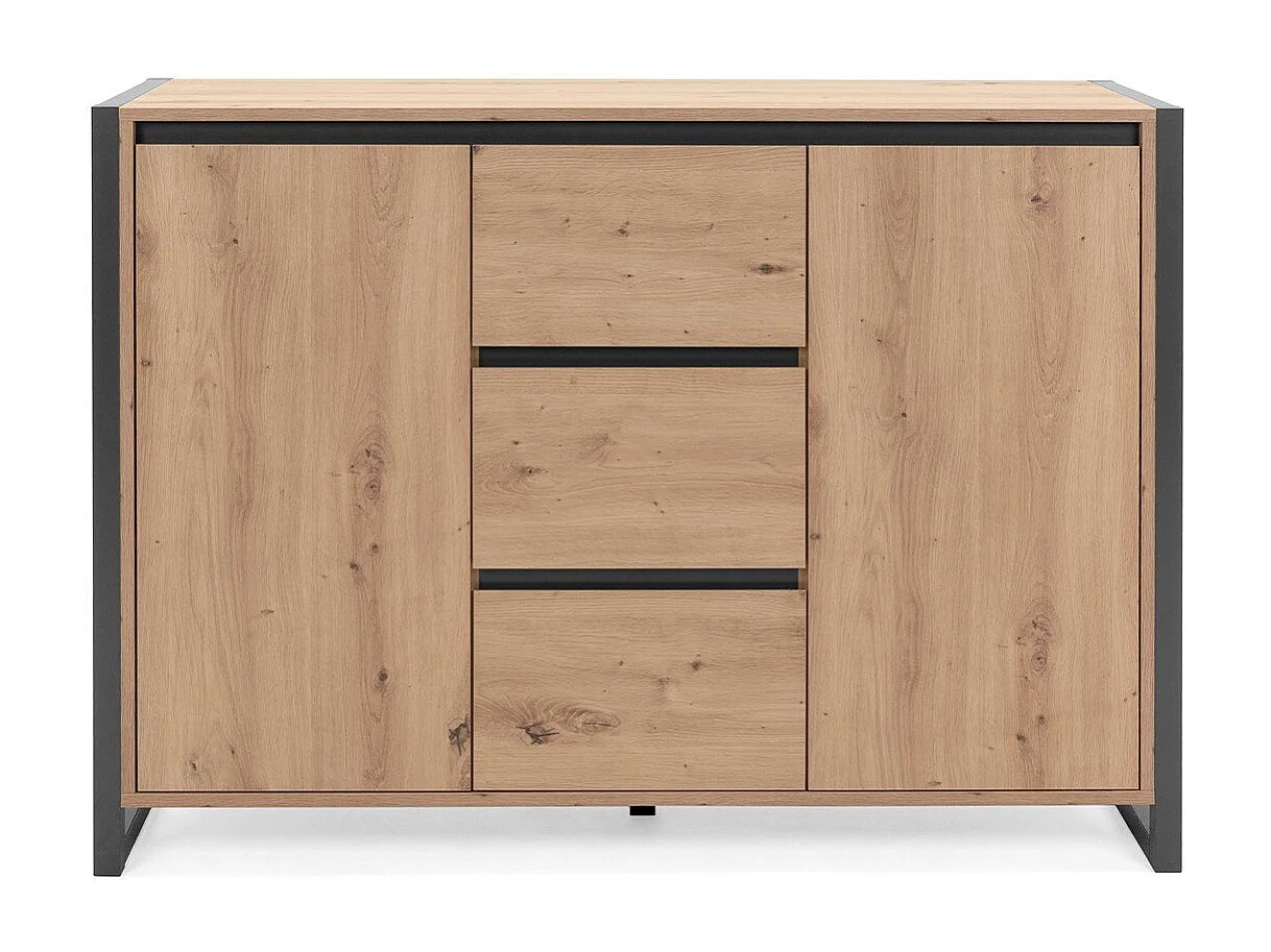 Buffet 2 portes 3 tiroirs L120 cm - DENVER