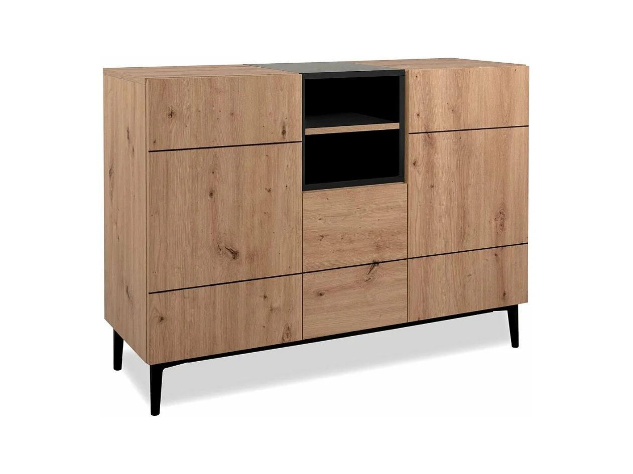 Anrichte 3 Türen 2 Nischen L120 cm - Nola