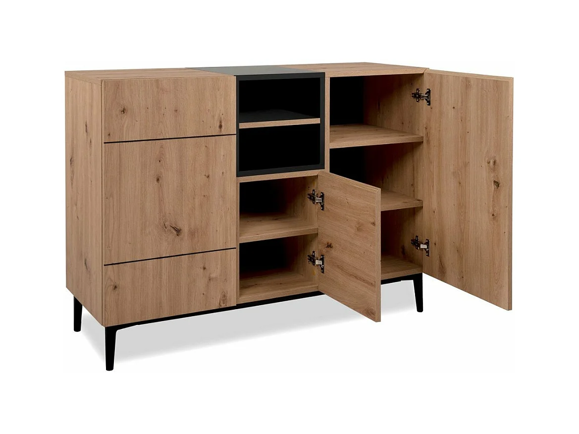 Anrichte 3 Türen 2 Nischen L120 cm - Nola