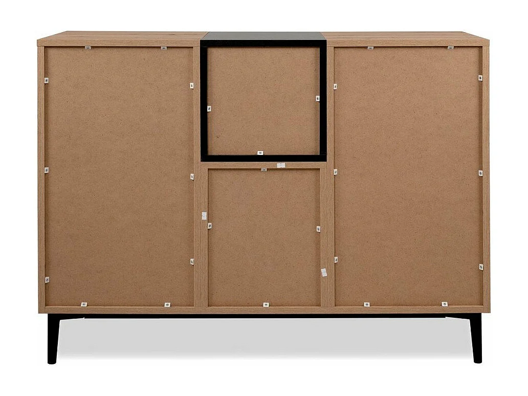 Buffet 3 portes 2 niches L120 cm - Nola