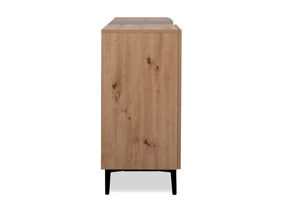 Kredens 3-drzwiowy, 2 wnęki W120 cm - Nola