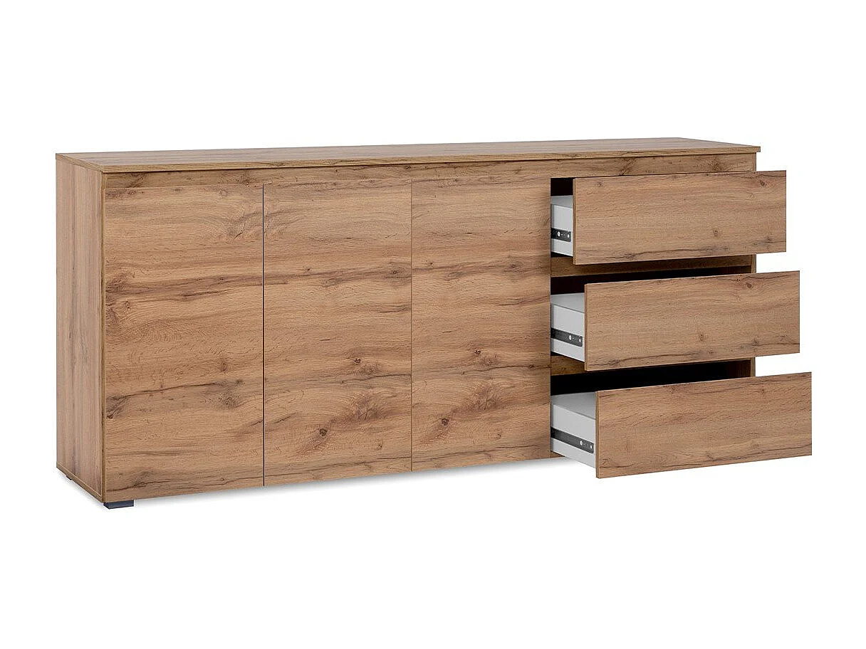 Buffet 3 portas 3 gavetas e 2 prateleiras - L178,5 x A80 cm