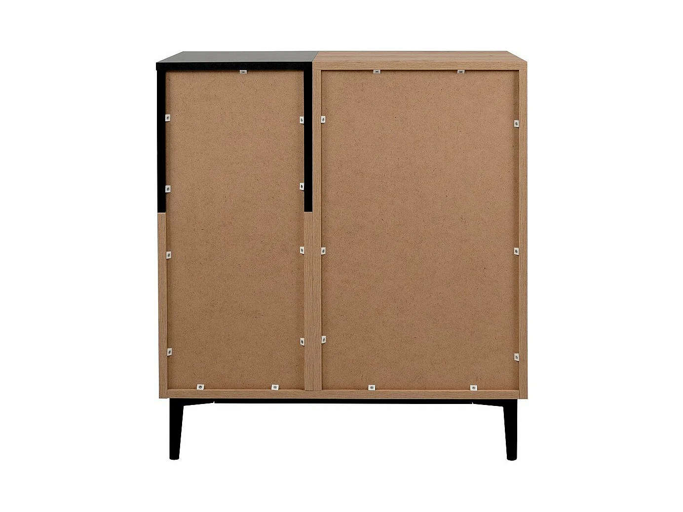 Buffet Haut 2 Portes 2 Niches L80 cm - Nola