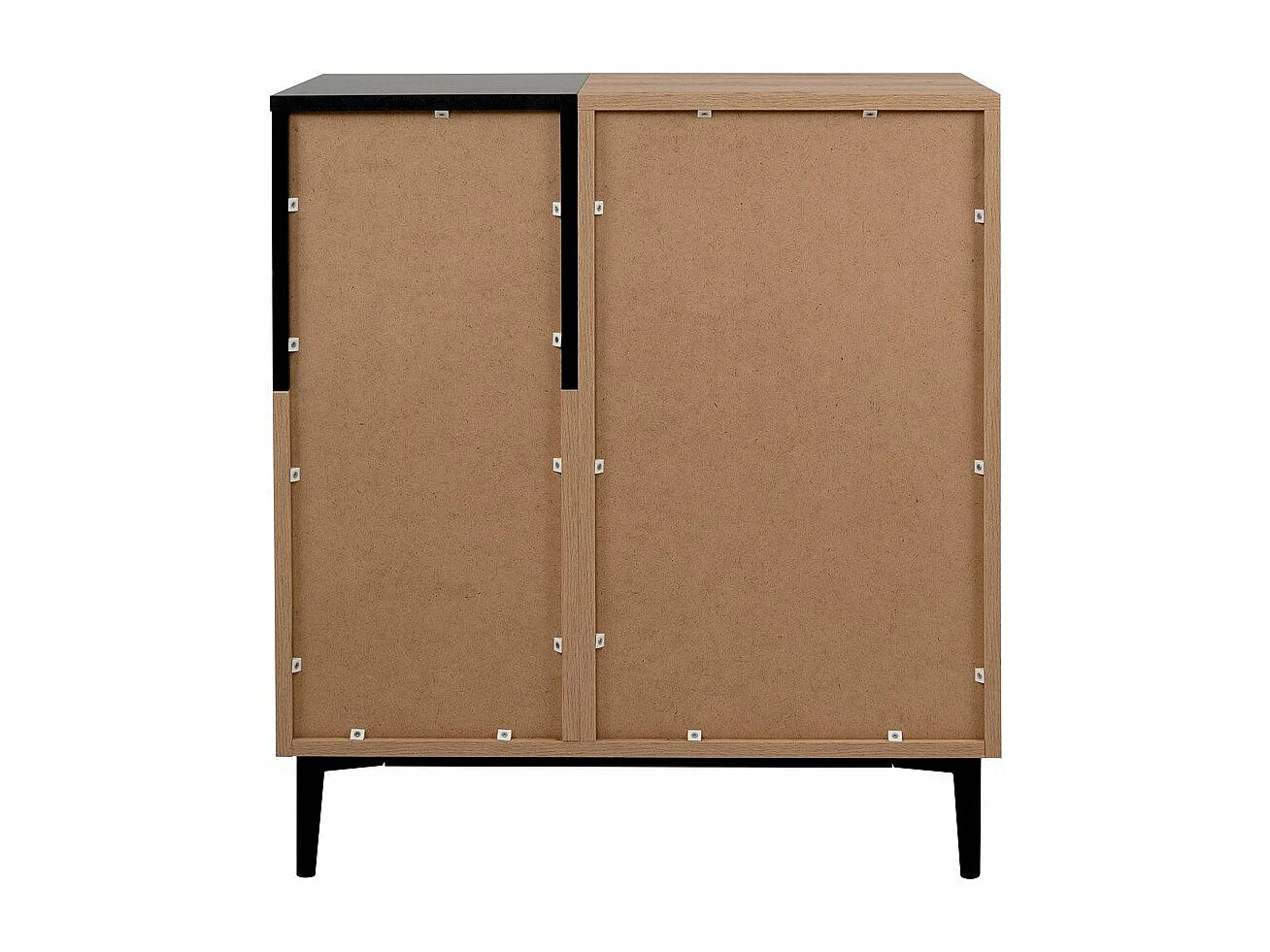 Buffet Haut 2 Portes 2 Niches L80 cm - Nola