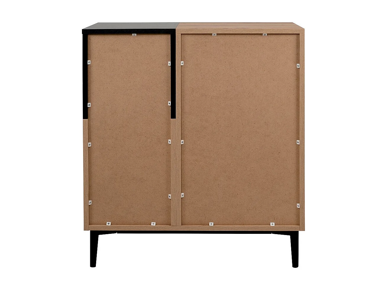 Buffet Haut 2 Portes 2 Niches L80 cm - Nola