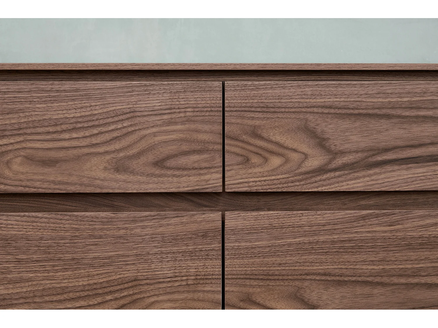 Aparador Tokyo - 3 puertas & 3 cajones - MDF y metal - Nuez