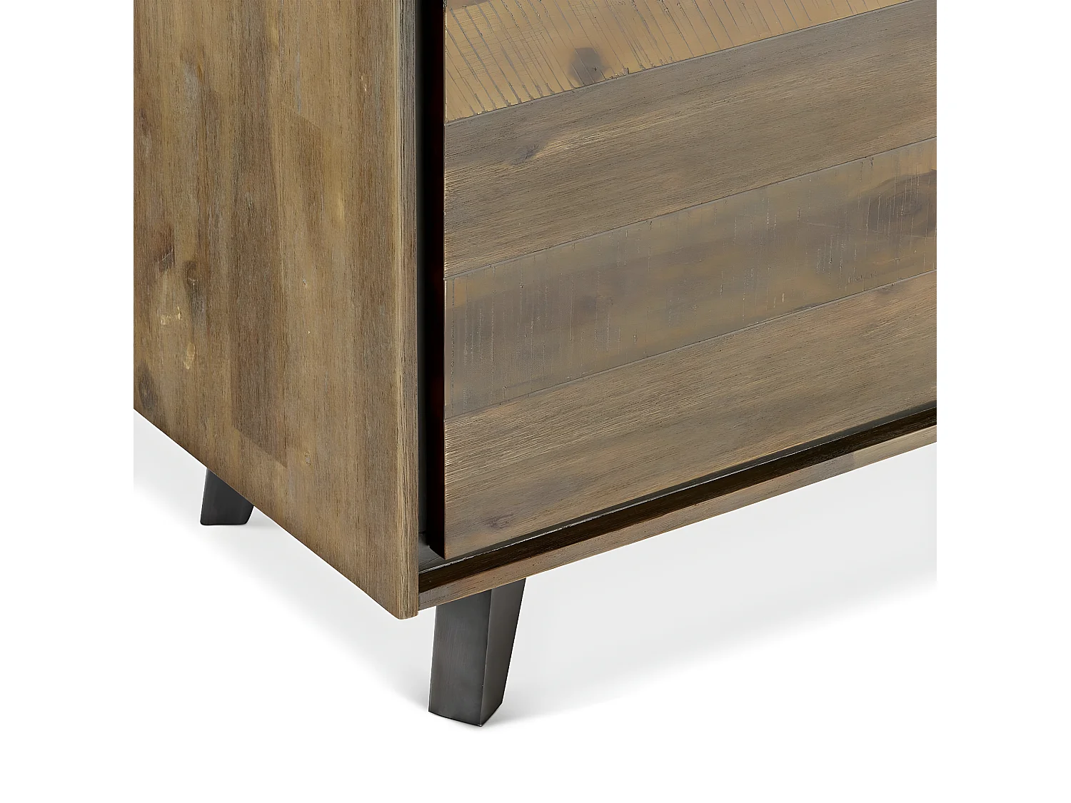 Buffetkast Malaga - 2 deuren, 2 laden - Massief acaciahout & MDF - Bruin