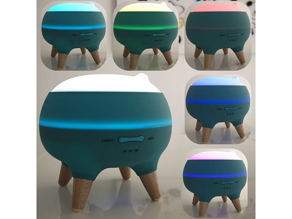 Moderner Ultraschall-Diffusor für ätherische Öle Julio - blau