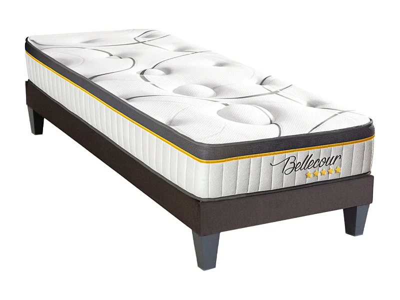 Bellecour 2.0 - Matelas ressorts ensachés + sommier bois - ferme