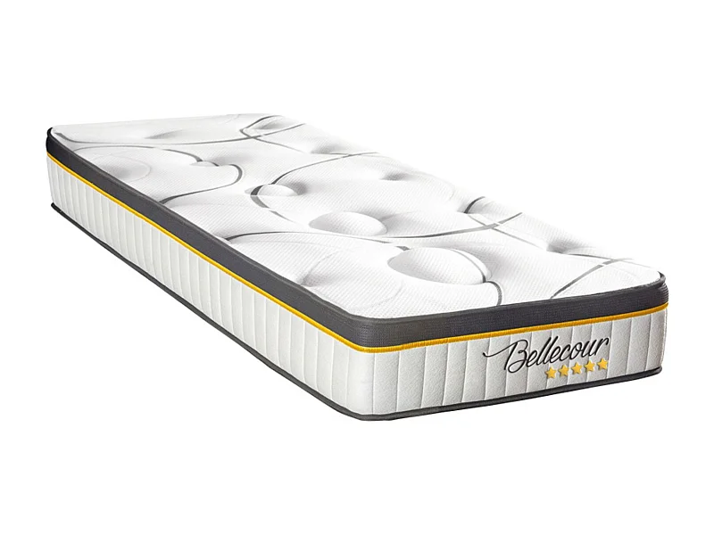 Matelas BELLECOUR ressorts ensachés & mémoire de forme - soutien ferme