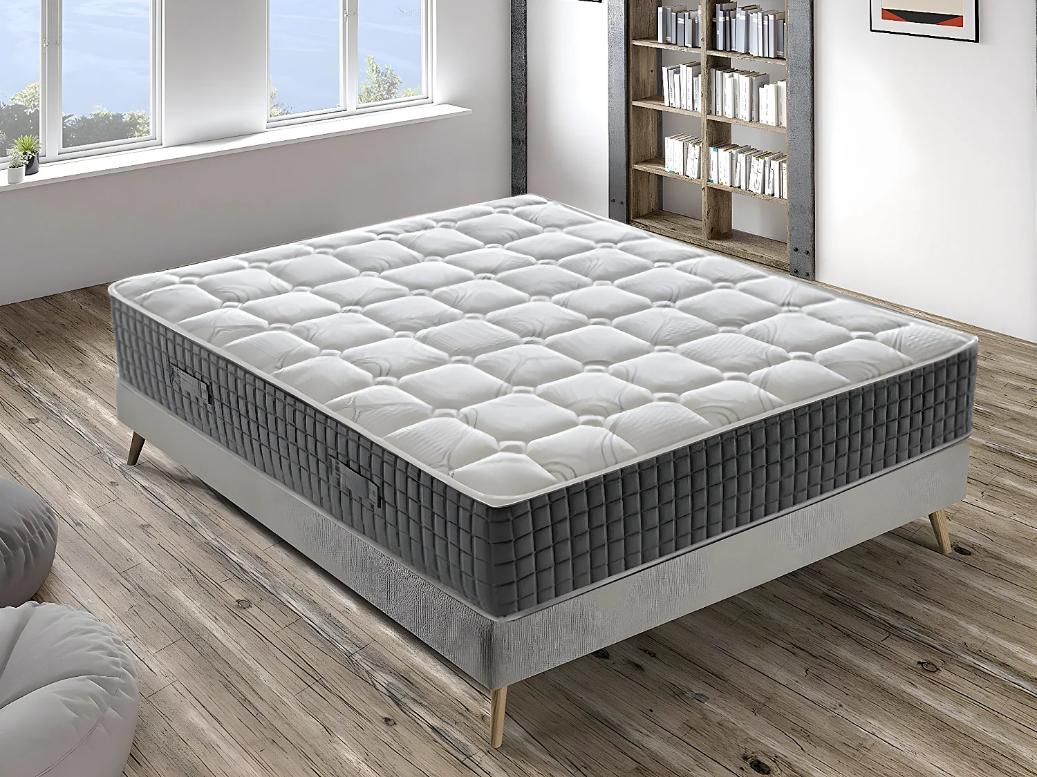 Memory Foam-Matratze – Höhe 30 cm – 11 differenzierte Zonen – 5 cm Memory – anatomisch 105x190
