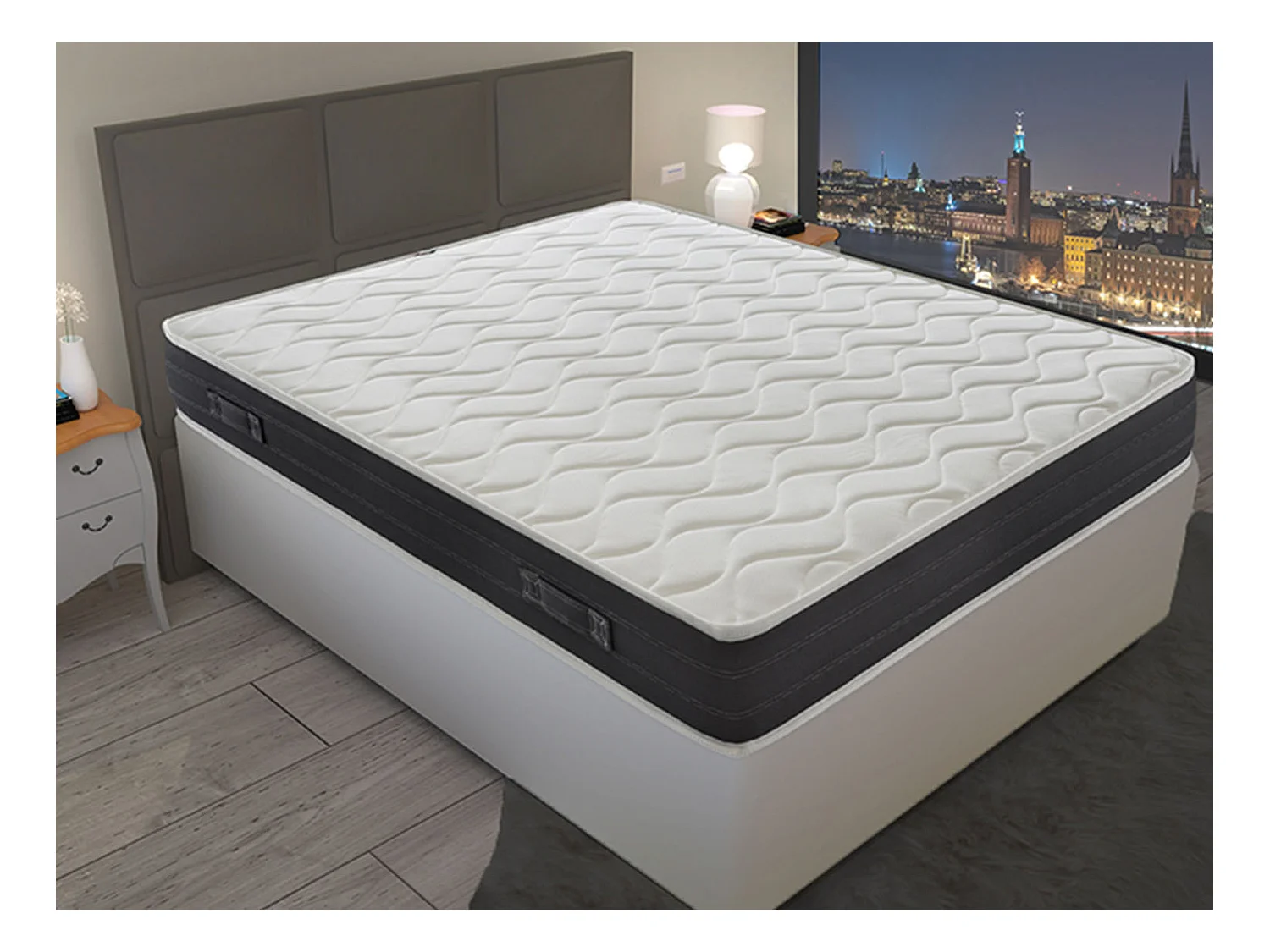 Matelas rafraîchissant à mémoire de forme 11 zones différentes 150x200 cm
