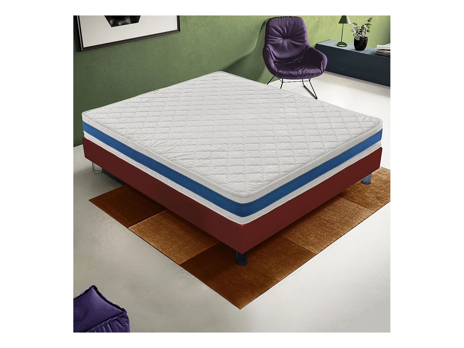 WaterschuimMatras - omkeerbaar - 11 comfortzones - H3 105x200