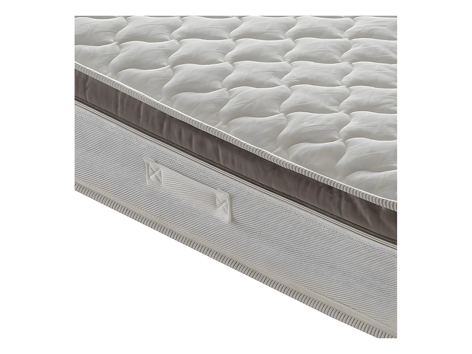 PocketveringMatras, traagschuim, 27 cm hoog, 1600 veren 135x200