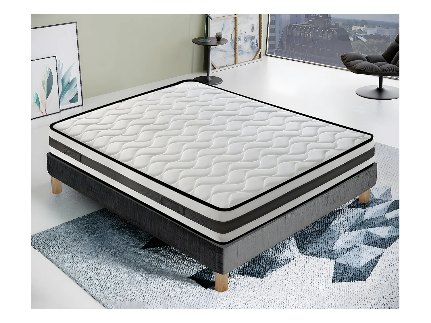 Colchão Waterfoam - 20 cm de altura - lado verão/inverno - 13 Zonas de Conforto - Alta respirabilidade 150x190