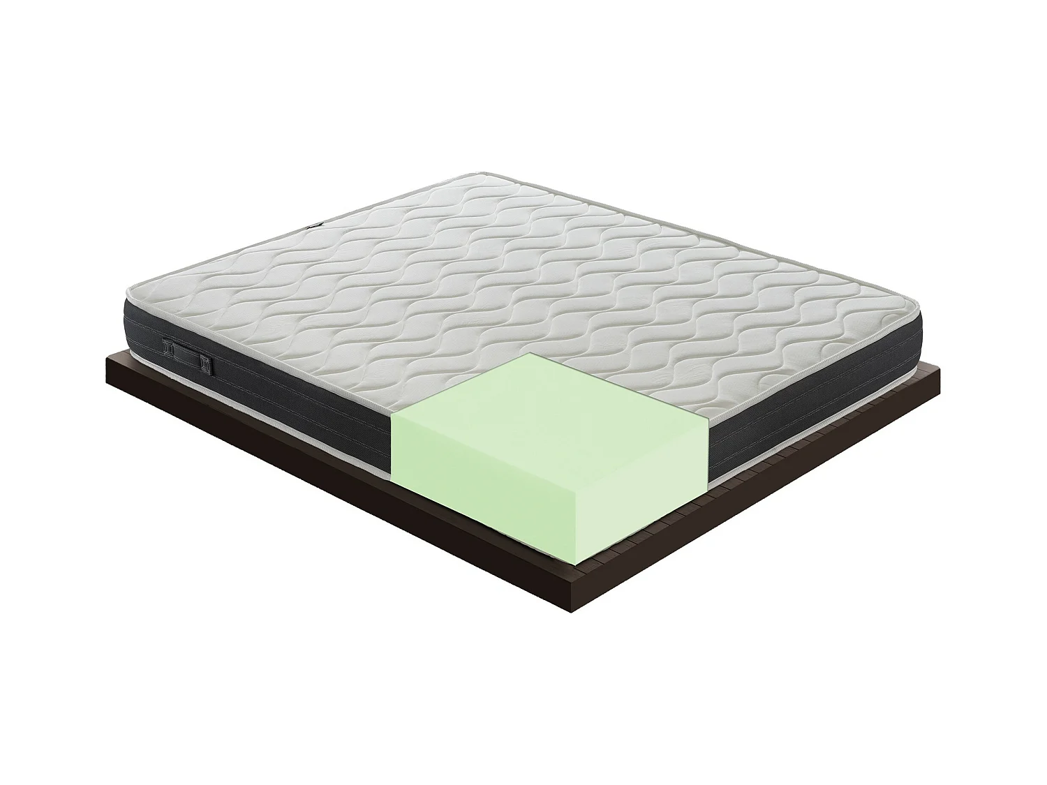 Matelas rafraîchissant à mémoire de forme 11 zones différentes 135x200 cm