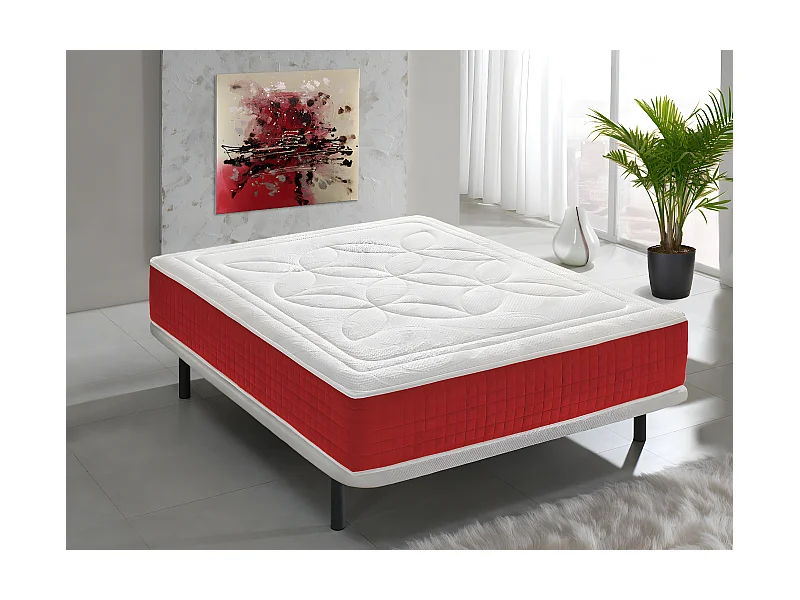 Matratze aus Memoryschaum, Höhe 25 cm, 5 cm Memoryschaum, 11 Komfortzonen 150x200