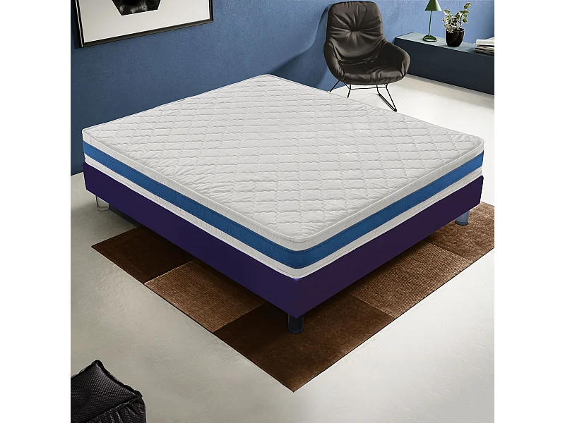 Matelas en mousse - réversible - 11 zones de confort – niveau de rigidité H2 105x190 cm