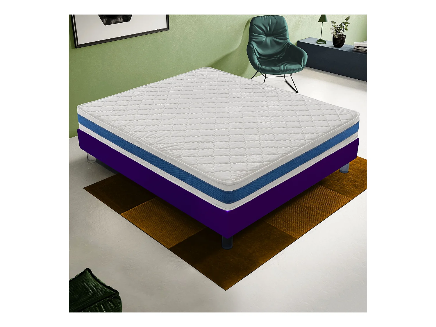 Materasso in Waterfoam - reversibile - 11 zone di comfort – H4 200x200