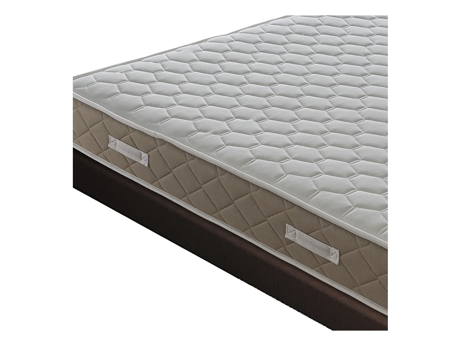 Matelas à ressorts ensachés et mousse à mémoire de forme, Gold Relax, hauteur 25 cm, gel à mémoire de 4 cm 150x190 cm
