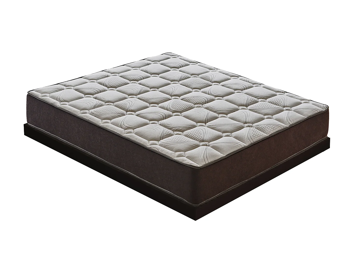 Matelas à ressorts ensachés et memory foam - memory foam 5 cm - résistant 150x190 cm