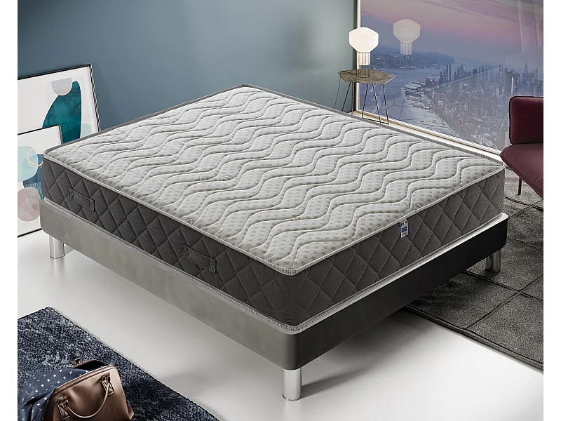 Matelas à mémoire de forme - 11 zones de confort - Housse Silver Safe 135x200 cm
