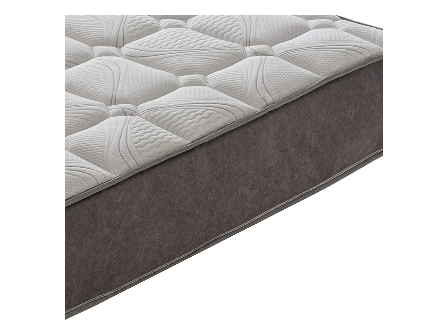 Matelas à ressorts ensachés et memory foam - memory foam 5 cm - résistant 200x200 cm