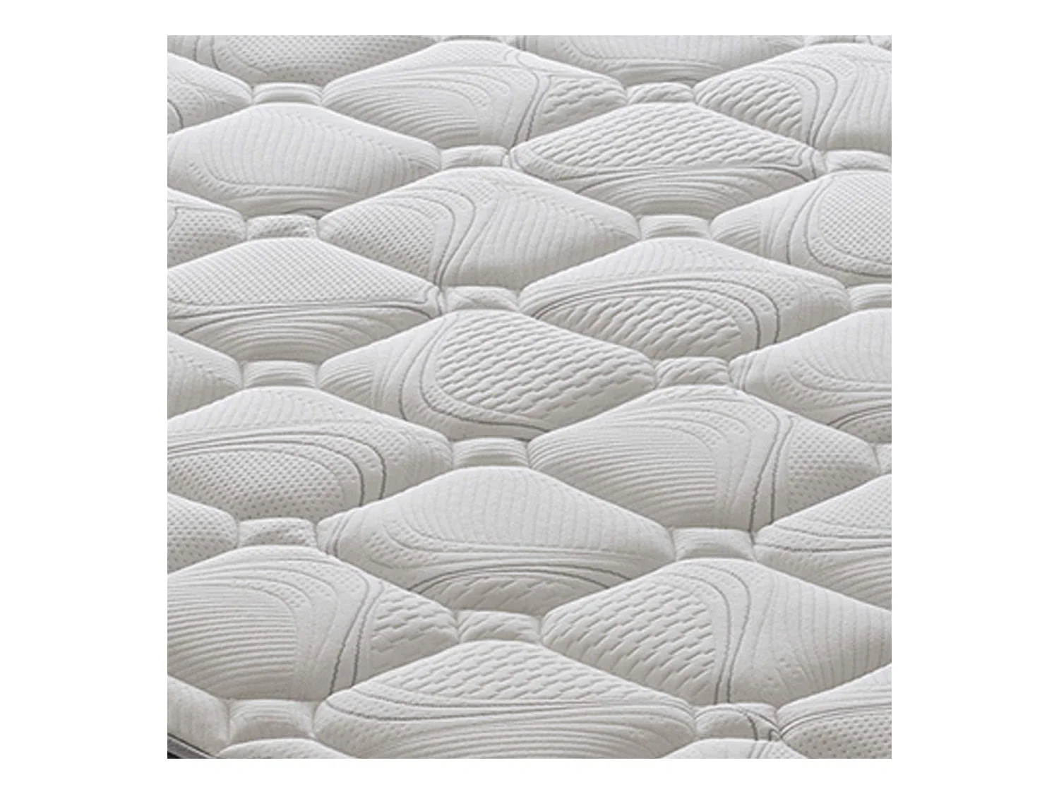 Matelas à ressorts ensachés et memory foam - memory foam 5 cm - résistant 200x200 cm
