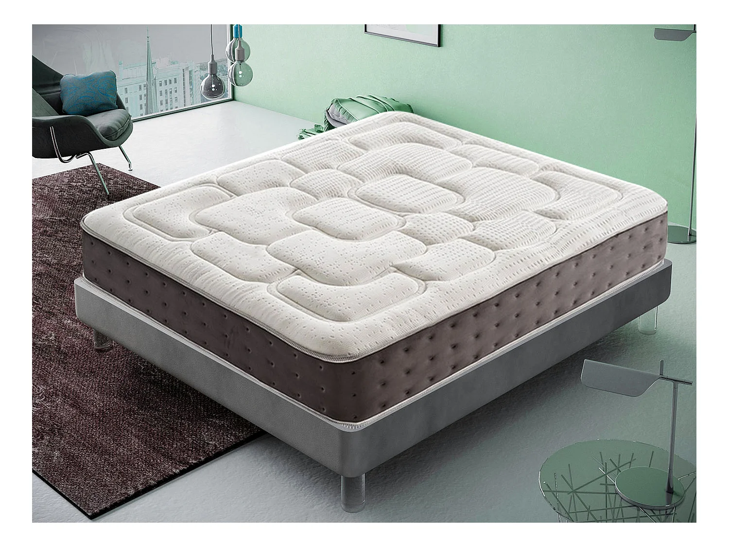 Matelas mémoire de forme - Haut 30 cm - 11 zones de confort – Anatomique 105x190 cm