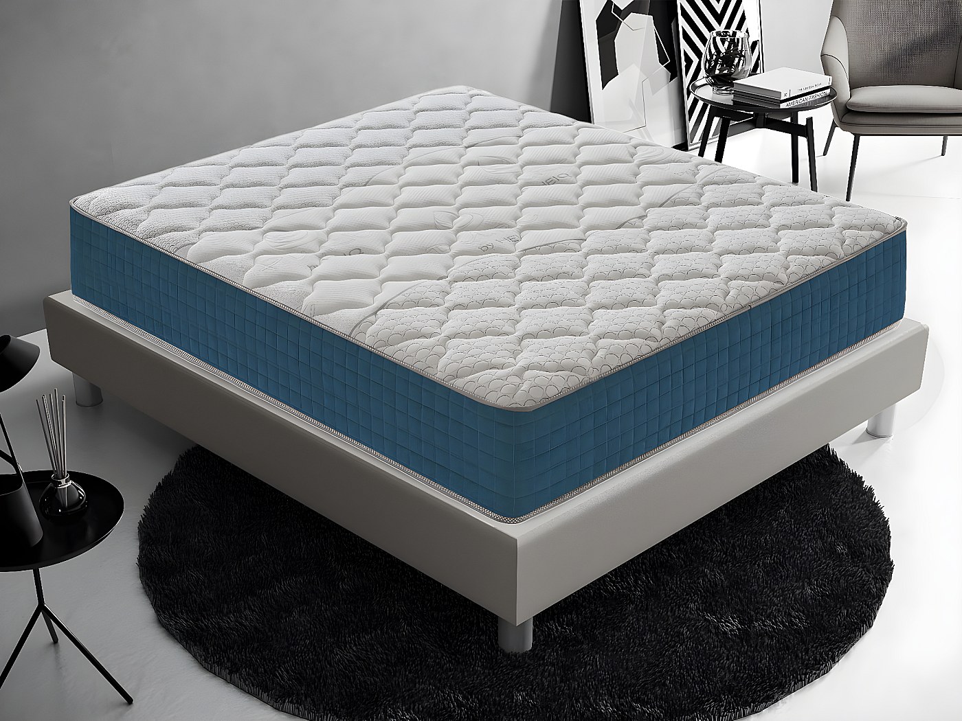 Matelas Mousse 90x190 cm IMPERIAL , Accueil mémoire de forme, 25cm d