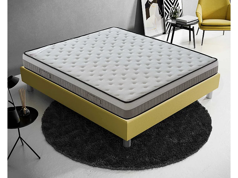 Matelas Mousse - Accueil Mémoire De Forme - Haute Densité - 22 Cm De Haut - Mod. Assisi 105x200 cm
