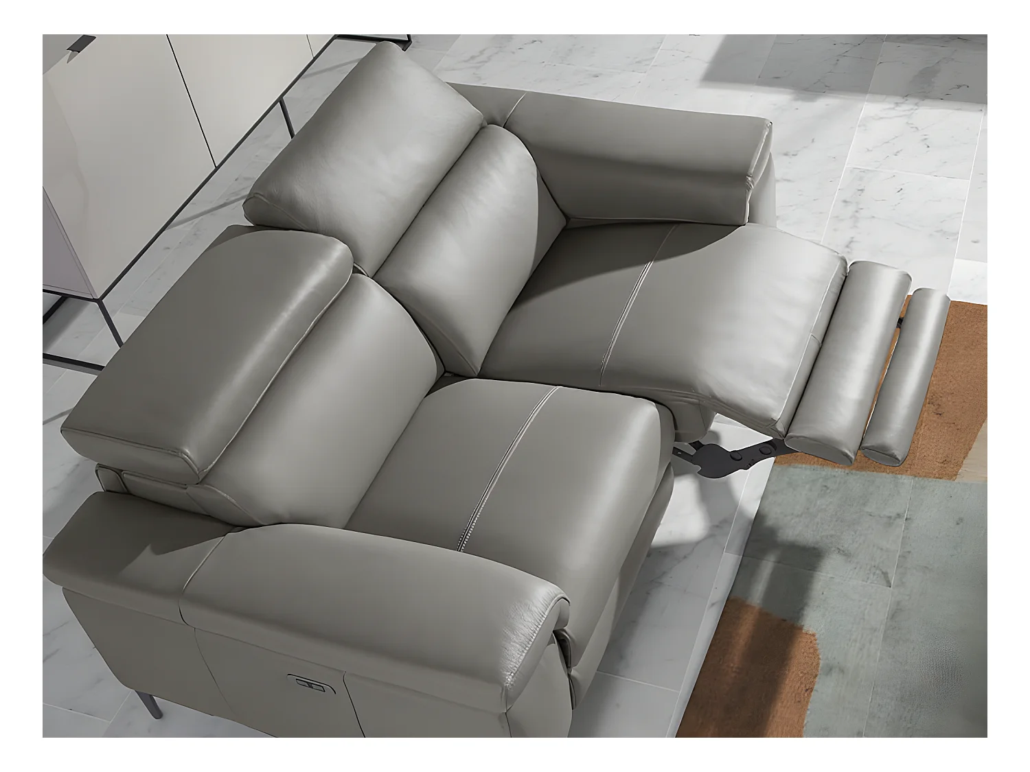 2-zitsbank bekleed in rundleer 6121 ANGEL CERDA