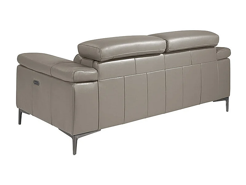 Canapé relax 2 places en cuir gris foncé 6121 ANGEL CERDA