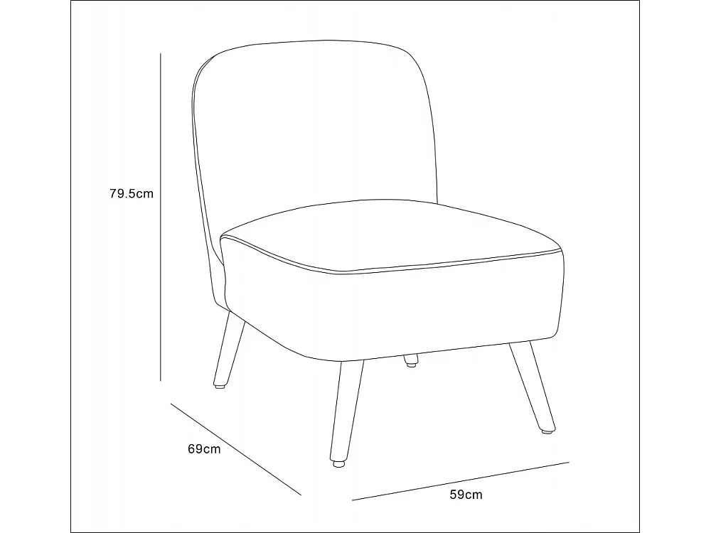 Fauteuil en tissu jaune Bucolique