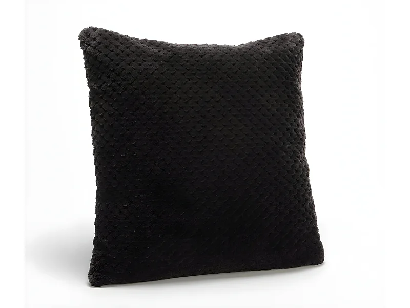 Housse de coussin Damier 40 x 40 cm chocolat