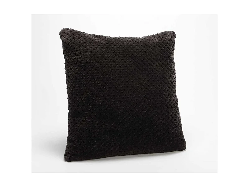 Housse de coussin Damier 40 x 40 cm chocolat