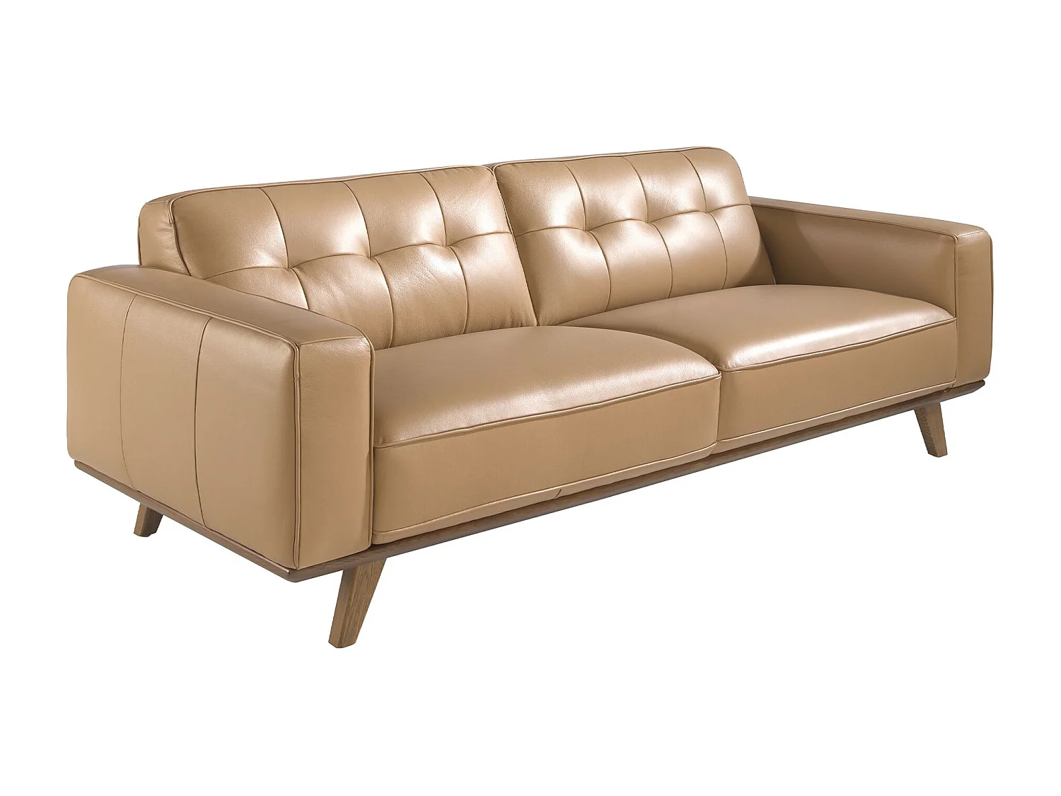 Canapé 3 places Chester en cuir sable 6120 ANGEL CERDA