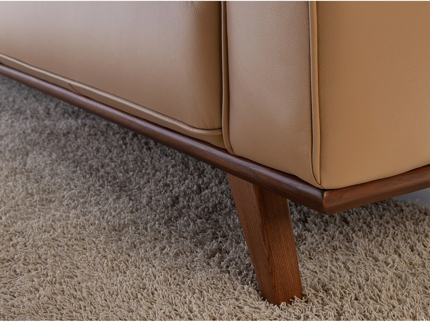 Chester 3-sitzer relaxsofa in leder sand 6120 ANGEL CERDA