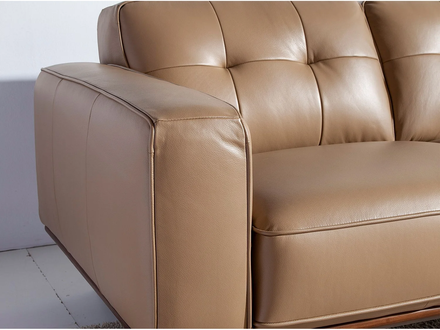 Chester 3-sitzer relaxsofa in leder sand 6120 ANGEL CERDA