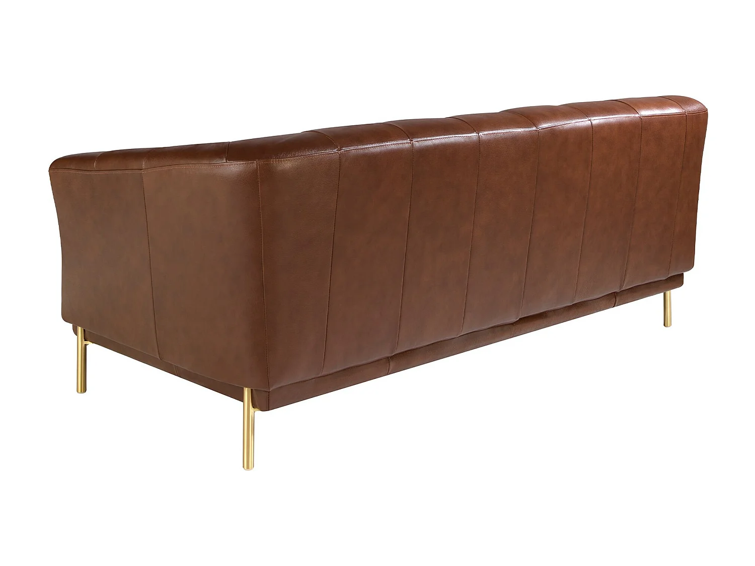 Canapé 2 places Chester en cuir marron cognac 6139 ANGEL CERDA