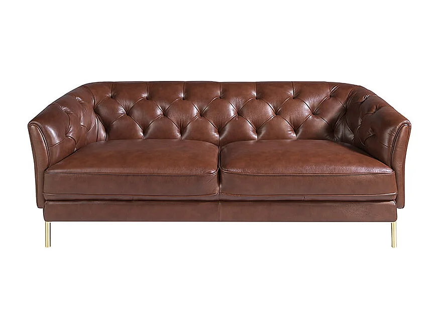Chester 2-Sitzer-Sofa aus cognacfarbenem Leder 6139 ANGEL CERDA