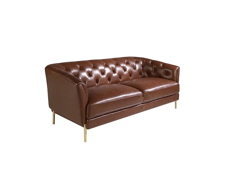Chester 2-Sitzer-Sofa aus cognacfarbenem Leder 6139 ANGEL CERDA