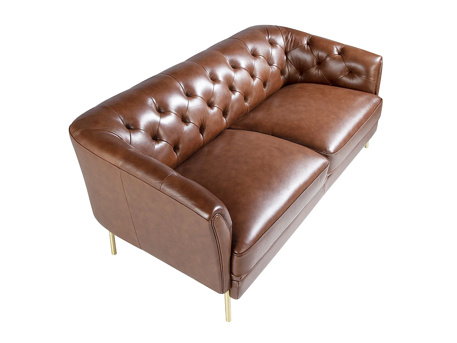 Chester 2-Sitzer-Sofa aus cognacfarbenem Leder 6139 ANGEL CERDA