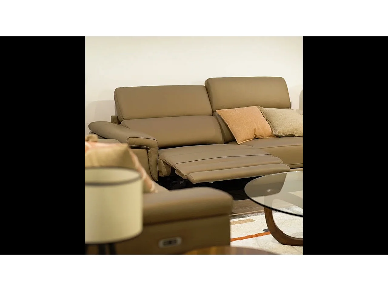 Canapé 2 places en cuir de vachette 6106 ANGEL CERDA