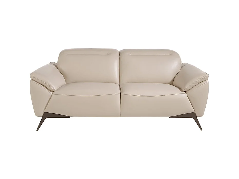 Sofá 2 plazas piel vacuno gris taupé  6131 ANGEL CERDA