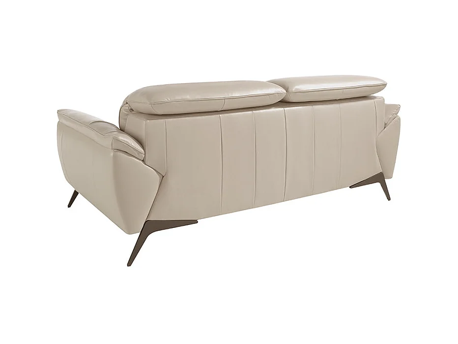 Sofá 2 plazas piel vacuno gris taupé  6131 ANGEL CERDA