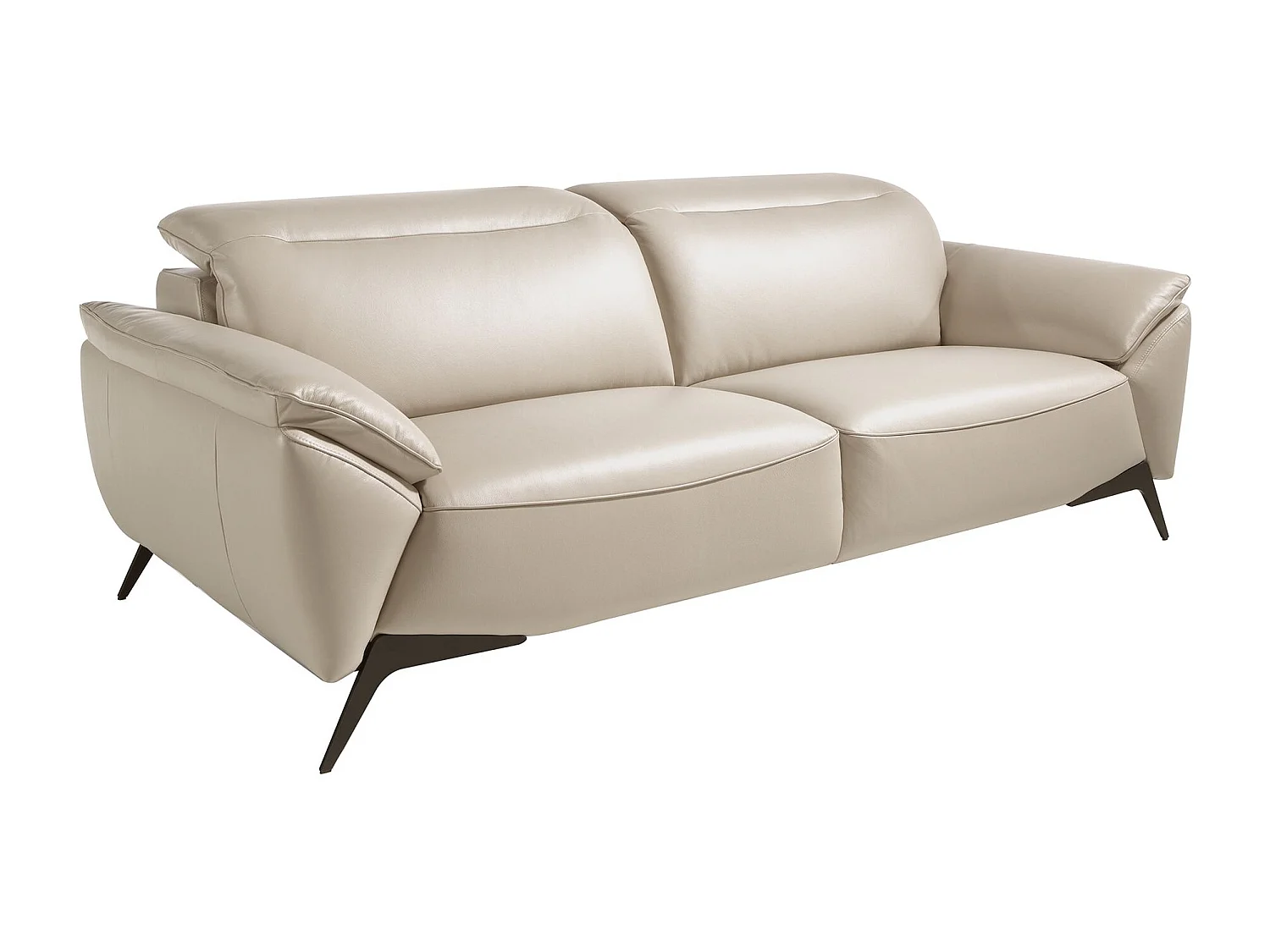 Canapé 3 places en cuir taupe 6132 ANGEL CERDA